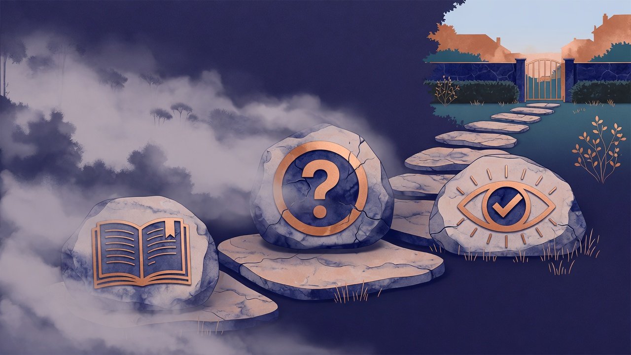 Educate, ask, verify — three steps on the path